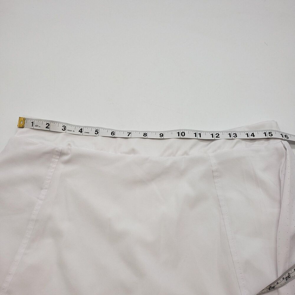 Avia Skort Womens Medium White Tennis Golf Pleated Side Zip Built-in Shorts - Picture 7 of 9